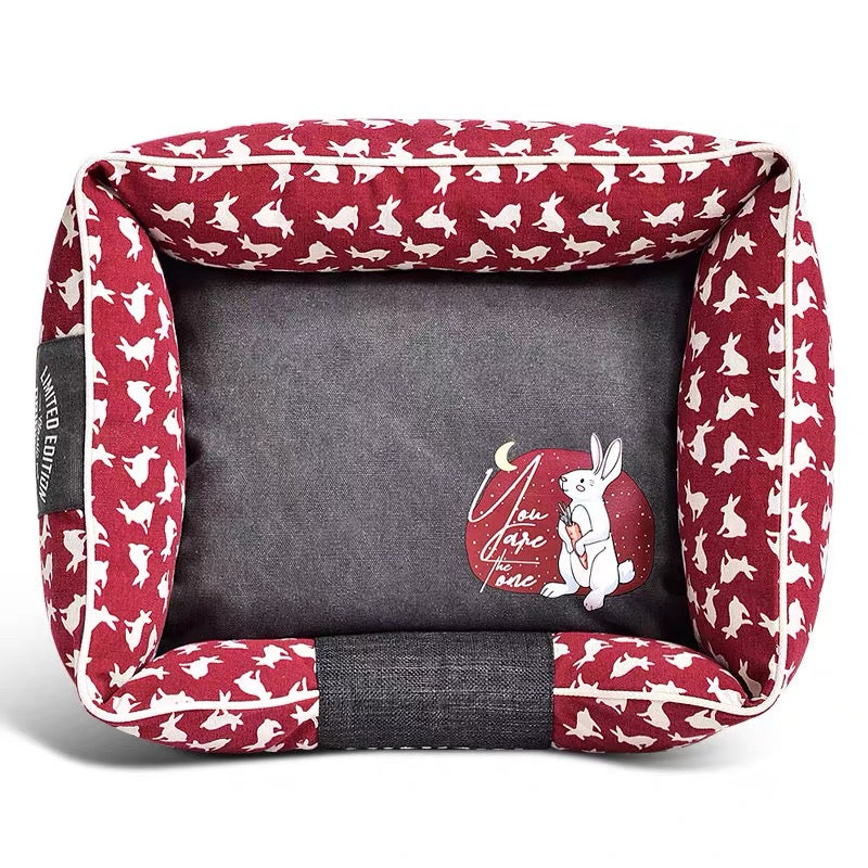 BunnyMoon Pet Bed (Red Edition)