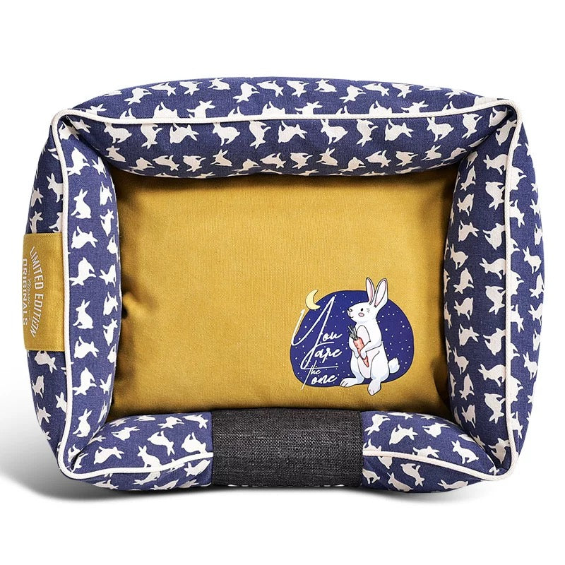 BunnyMoon Pet Bed (Navy Blue Edition)